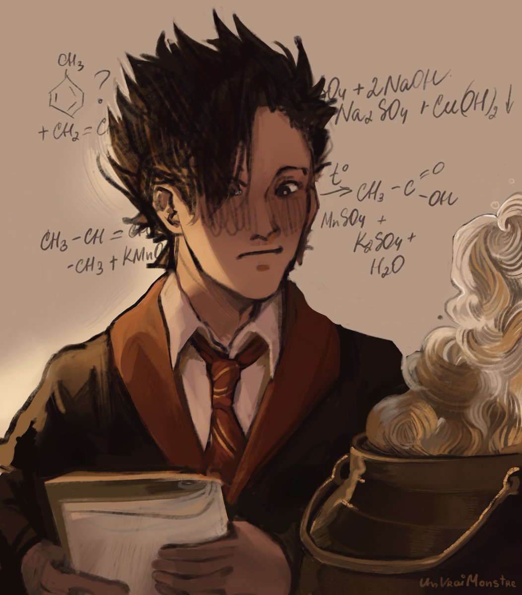 MonstreVrai's tweet photo. Cu roo Tet S ur O4.  
When the nerd has larger fanbase than the main character 

Btw do you like chemistry? I love it passionately ahah💕
#hogwartsHQ #kurootetsurou #nekoma #haikyuufanart https://t.co/6TSxgig0Z6