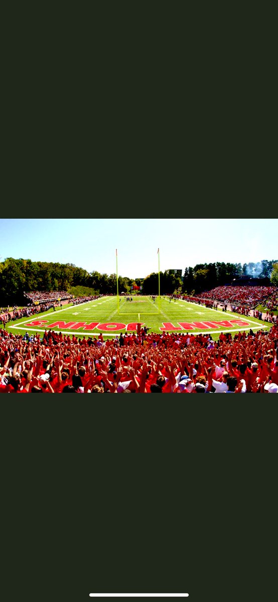Excited to announce I will be attending St. John’s next fall to further my education and football career. Special thanks to my family, friends, and coaches. As they have all put me in a spot to succeed. Go Johnnies!! #SJUFootball