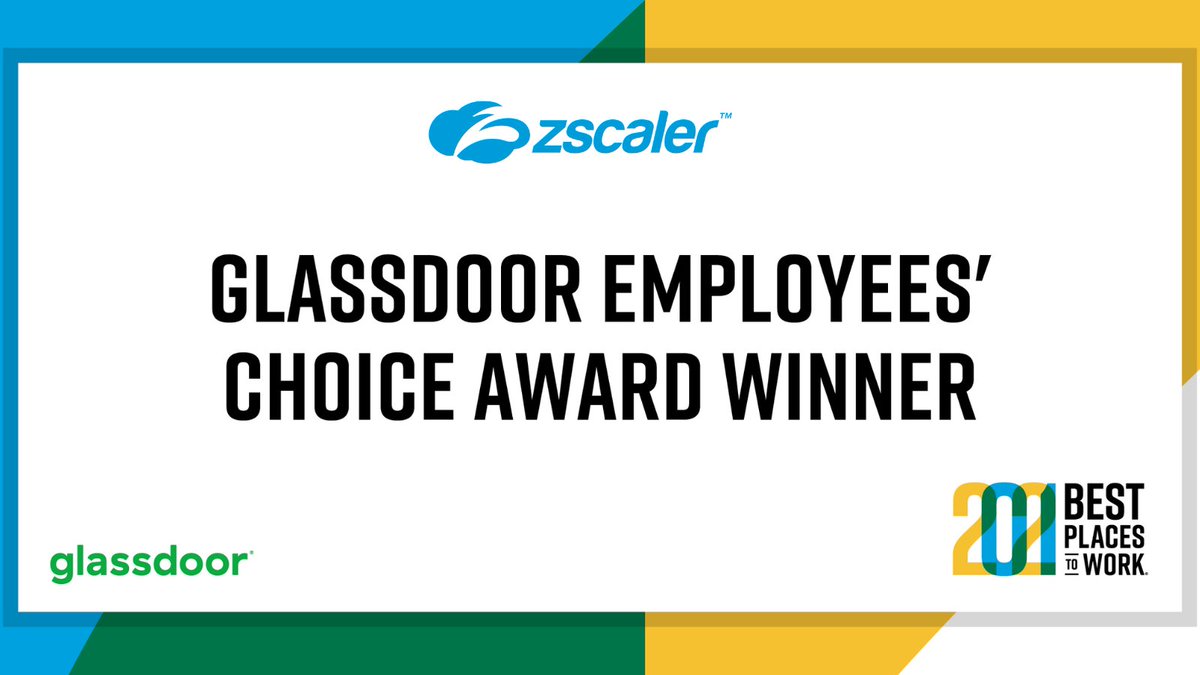 Zscaler on Twitter "Thanks to Glassdoor and our employees, we’ve been