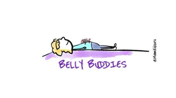 Love the idea of Belly Buddies!  Children get their favorite stuffed animal, lie down, put it on their belly, and watch it rise and fall on each breath. The same neural circuitry that helps you concentrate and focus also calms your physiology. #Mindfulness <a href="/EllenFeigGray/">Ellen Feig Gray</a>