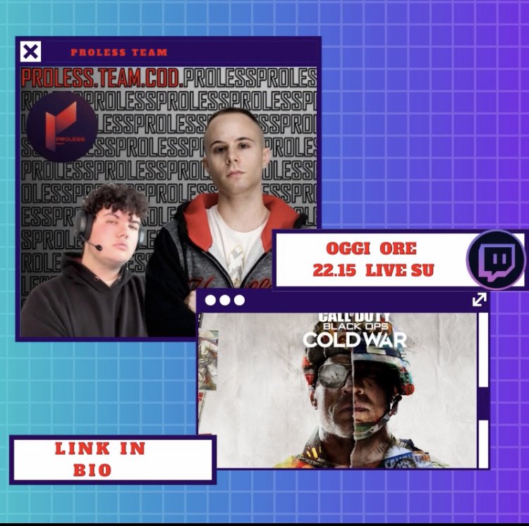 Tonight LIVE ON #TWITCH 🔥🔥

#PROLESS #teamcod #twitch #TONIGHT