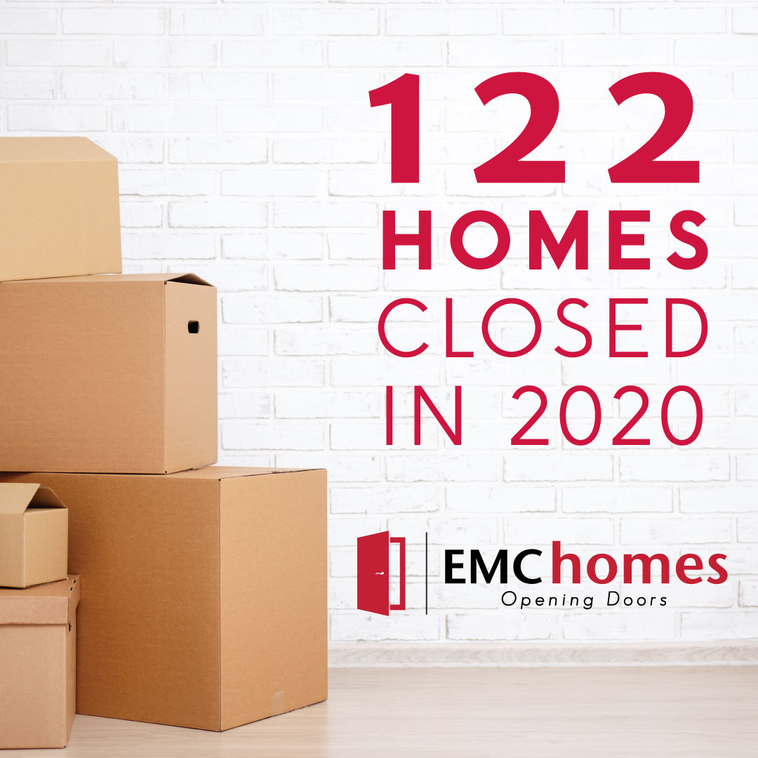 EMCHomesGA's tweet photo. Although it was a year full of challenges, 2020 was also a rewarding year as we helped 122 families open the door to their new home. 🏠🔑 https://t.co/cUwsl2ezp7