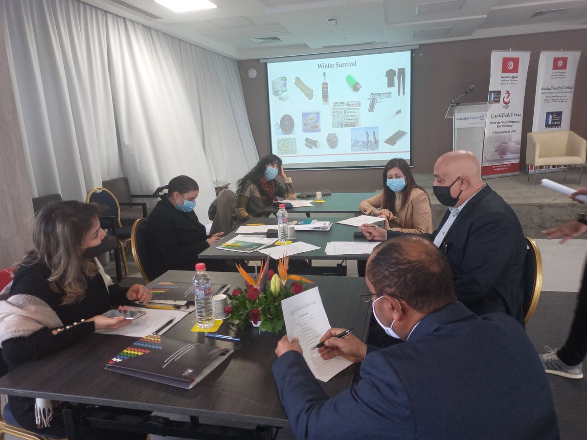 asmasabrii's tweet photo. #PAGOF :un cycle de formation en suivi , evaluation , coordination et leadership au profit des nouveaux membres du comité de pilotage de l'OGP .Cette manifestation s'inscrit dans le cadre de la préparation des travaux du PAN 4 #OGP 

@expertisefrance  @CFImedias @opengovpart https://t.co/MmpjP5T2FM