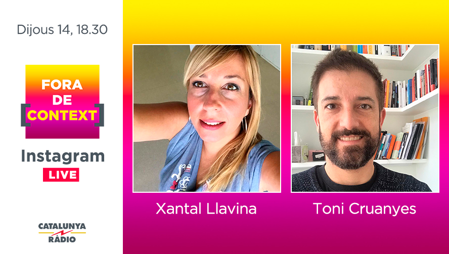 CatalunyaRadio's tweet photo. 📢 Avui tenim nou #ForaDeContext a l’Instagram Live de Catalunya Ràdio, amb @Xantallavina i @Toni_Cruanyes! Coneixes el seu vincle amb Canet de Mar?
https://t.co/1E7M38nmip https://t.co/IFpHNtZuVW