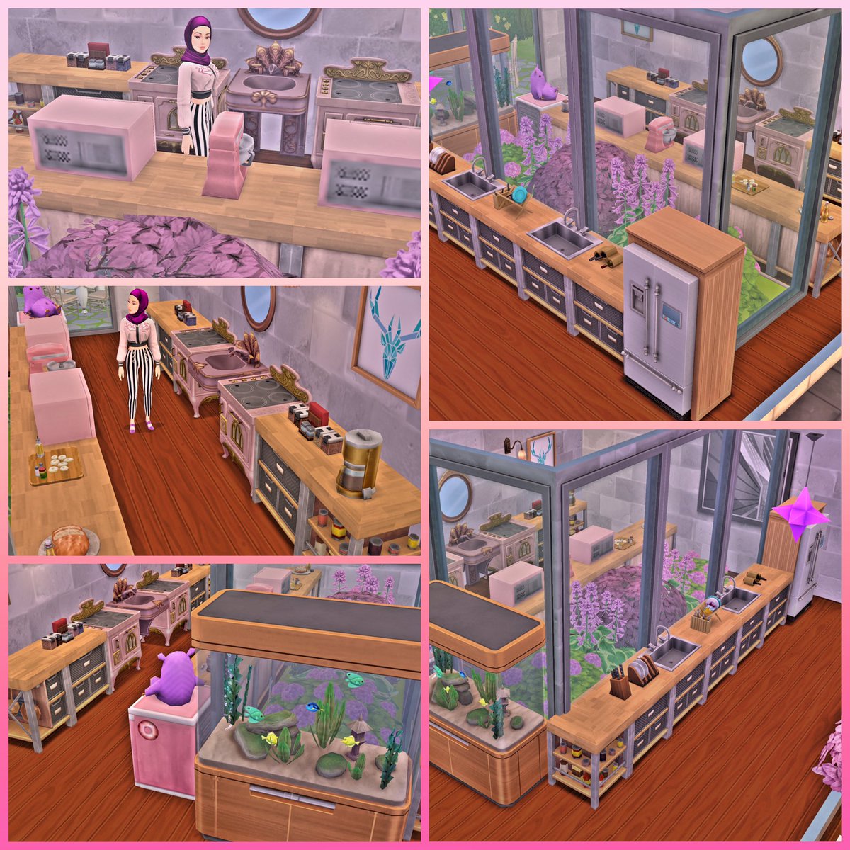 thePuebl0's tweet photo. This is T, my simself and this is her Aries kitchen.
Aries are confident, dynamic and a little adventurous. Though many think of pink as a child-like colour, she knows that’s strong and bold. 🌸
#TSMZodiacChallenge
#SMCentral
#TheSimsNation
#SimsMobileReddit
#TheSimsMobile https://t.co/arUC7BKKLW