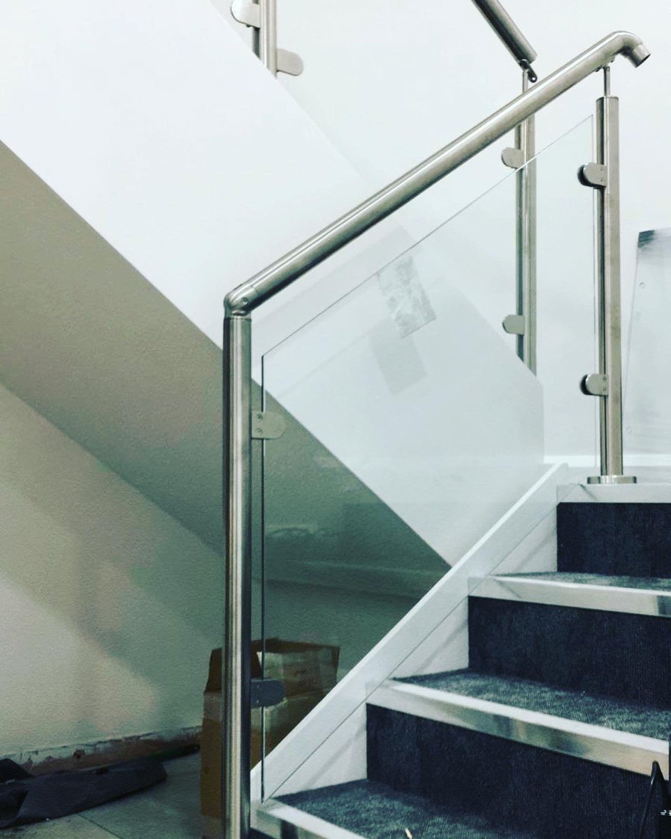 We were in St. Albans today installing a new modular glass balustrade system.