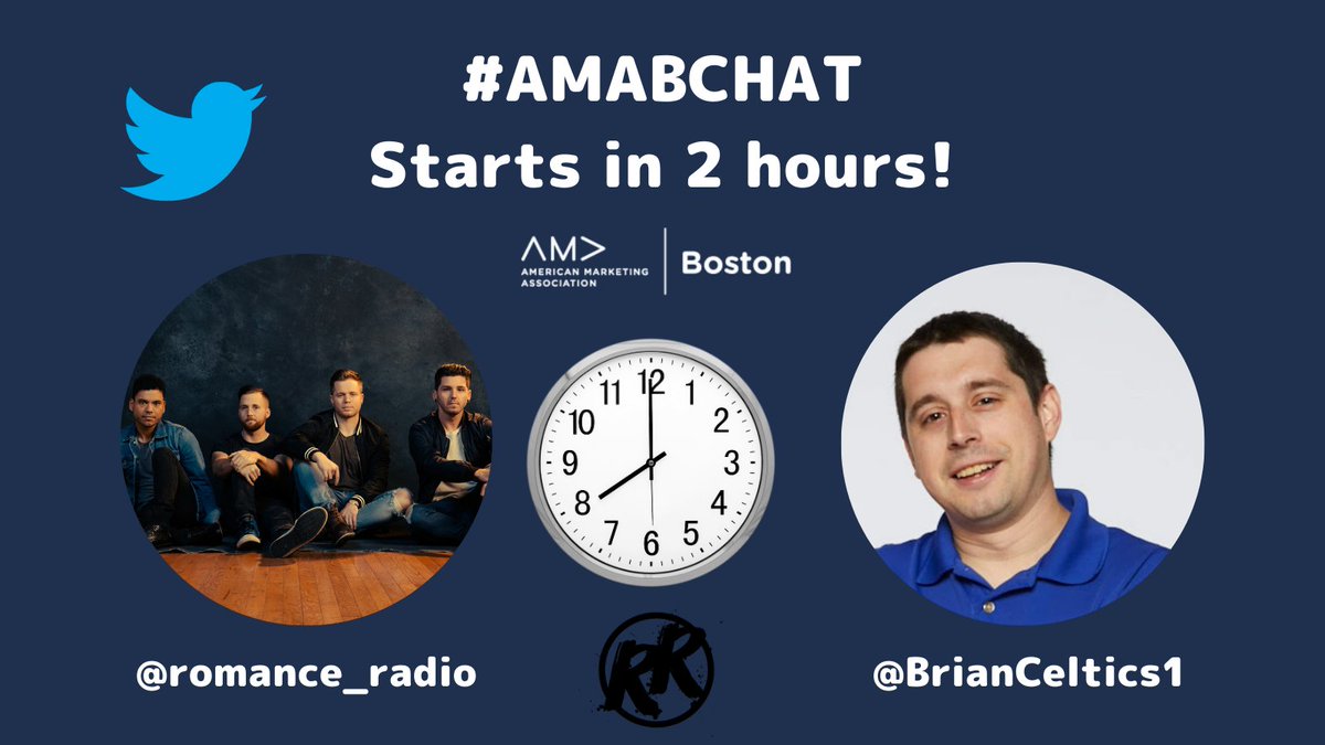 2 hours until #AMABCHAT starts w/ <a href="/romance_radio/">Radio Romance</a> 

#countrymusic #musicbiz #MarketingStrategy