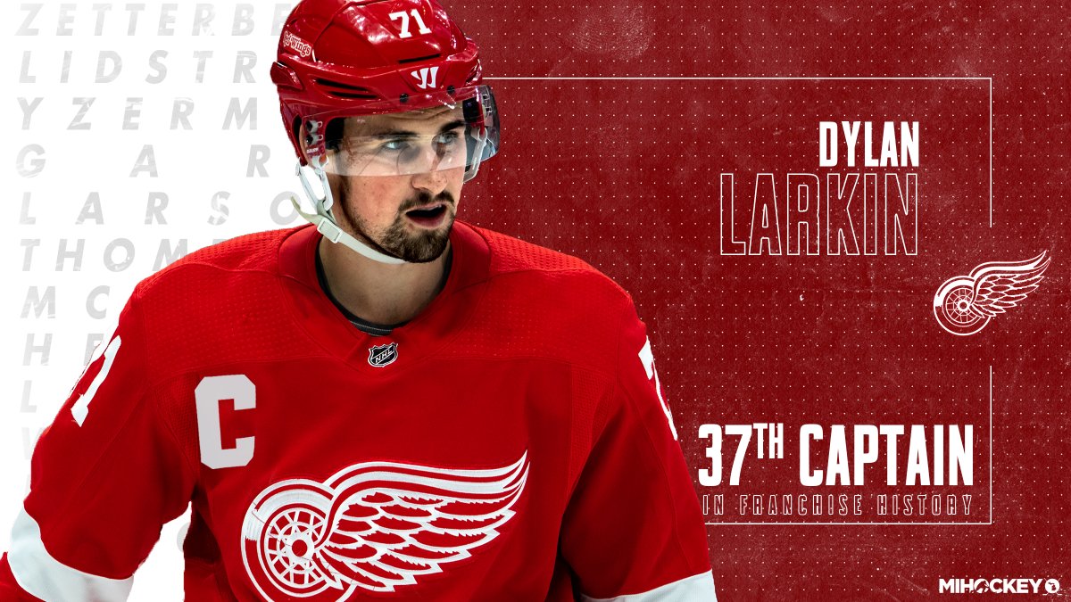 His entire career has been spent in the state of Michigan.

Now he's captain of the hometown team.

Congrats to <a href="/Dylanlarkin39/">Dylan Larkin</a> on being named the 37th captain in <a href="/DetroitRedWings/">Detroit Red Wings</a> franchise history.

📰 | mihockey.com/2021/01/dylan-…