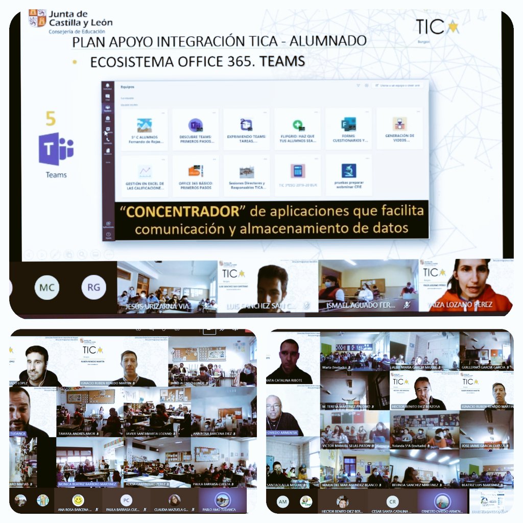 TICABurgos's tweet photo. Continuamos con #SForTICA Conectando Alumnado en Burgos #GrupoTICA #Office365 #Moodle #WebEducaCyL #Netiqueta #Aplicaciones
Muchas gracias a @CervantesCeip @CEIPQuintanadue CEIP San Francisco @CeipPons CEIP Rosa Chacel @ceip_fcovitoria CRA Antonio Nebrija y IES Merindades https://t.co/Ax9teJy1RW