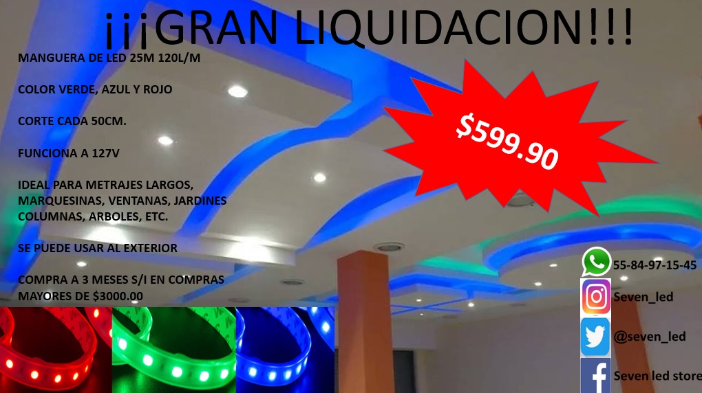 Ideales para luz indirecta y decoración!!!