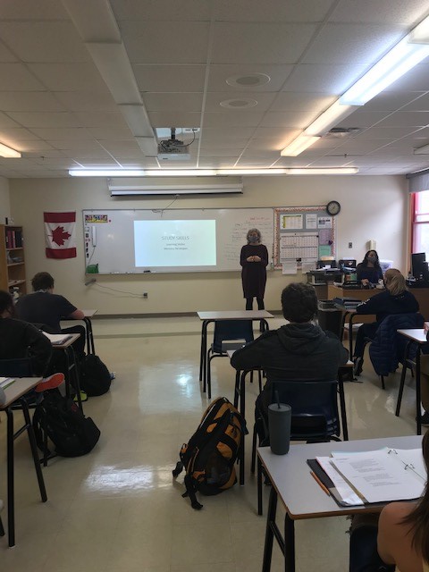 SAERC_Official's tweet photo. Exams are coming and our SAERC Saints are getting ready! Mrs. Matheson shared some tips with all our Grade 9 students. #study #prepare https://t.co/CYrEWO4KmP