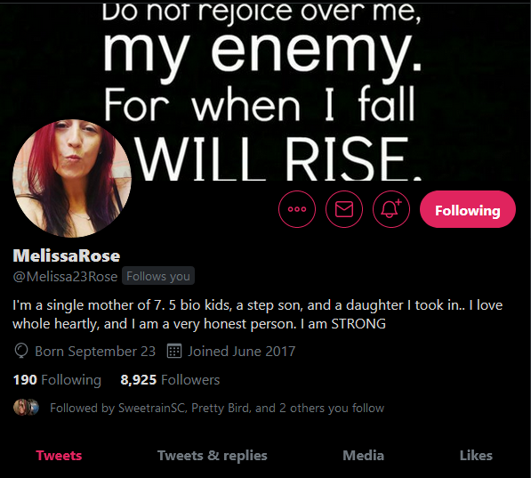 exoticgirlsc4's tweet photo. Lets get @Melissa23Rose  over 9000 followers today Ill post a cool BJ clip if U do https://t.co/hmoOQazYMc