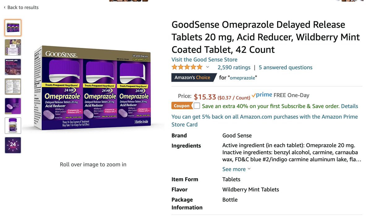 Take the acid reflux product (called Evens)Once you sign up, you get a telehealth specialist / team plus meds to help with the condition. The meds are all the same acid reflux meds you'd expect to get but with the Evens brand and increased price. Peep the Amazon comparison