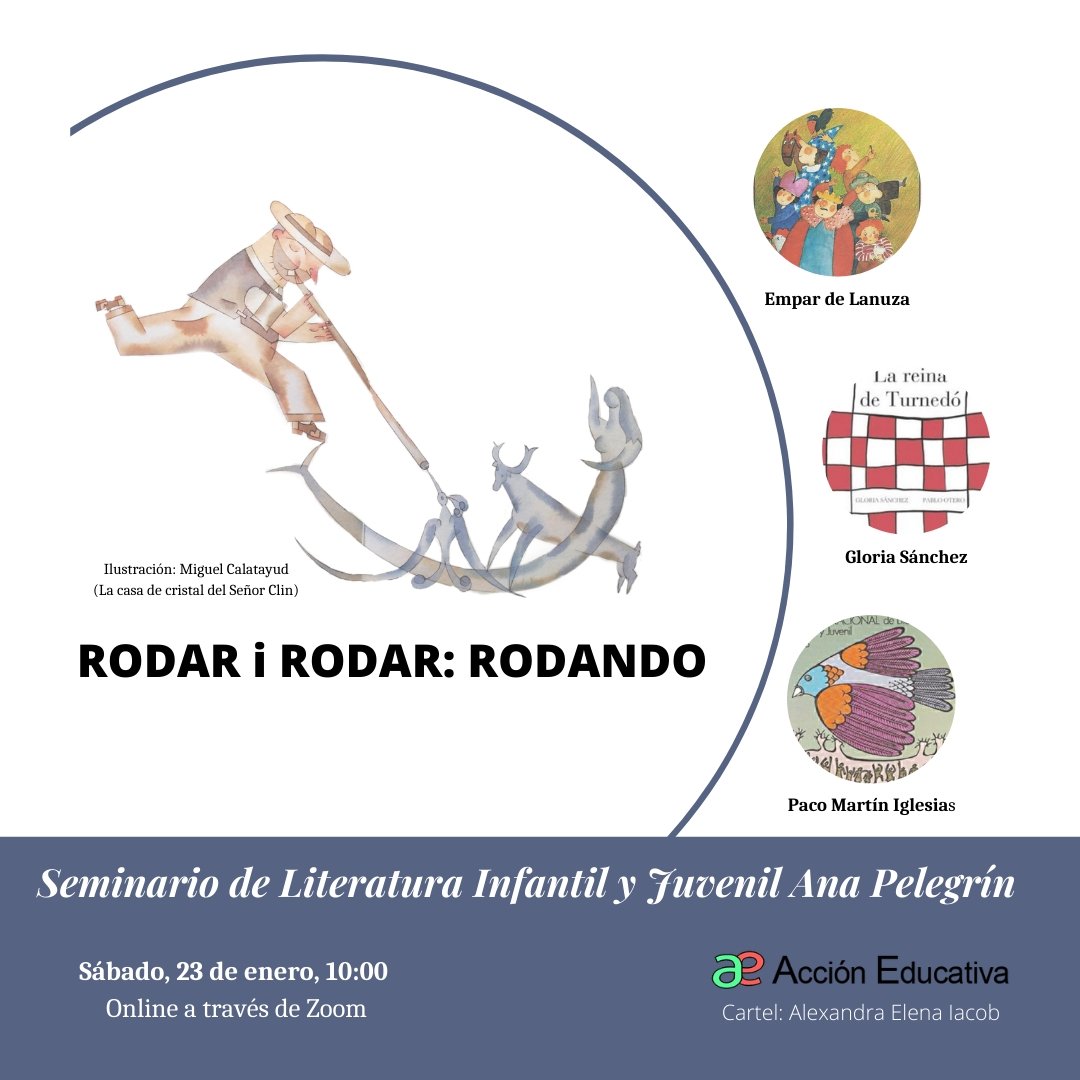 Iniciaremos con Filastroccas de Gianni Rodari. Trabajaremos
autores como Paco Martín Iglesias, Gloria Sánchez y Empar de Lanuza y, como epílogo, disfrutaremos de la (Re)creación plástica de La reina de Turnedó (Títeres) por Virginia Parto, maestra de Gençana. ¡Felices lecturas!