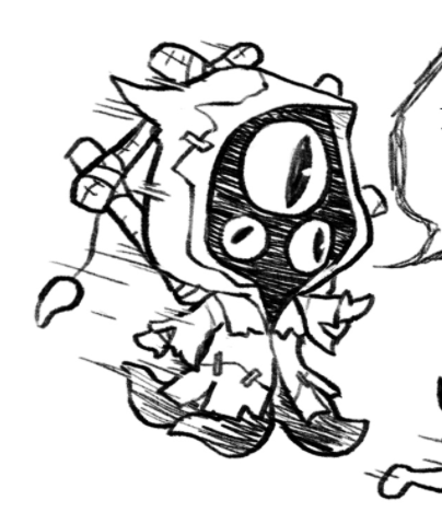 LOL
I drew hastur twice so far and in both pics he's moving at high speed 