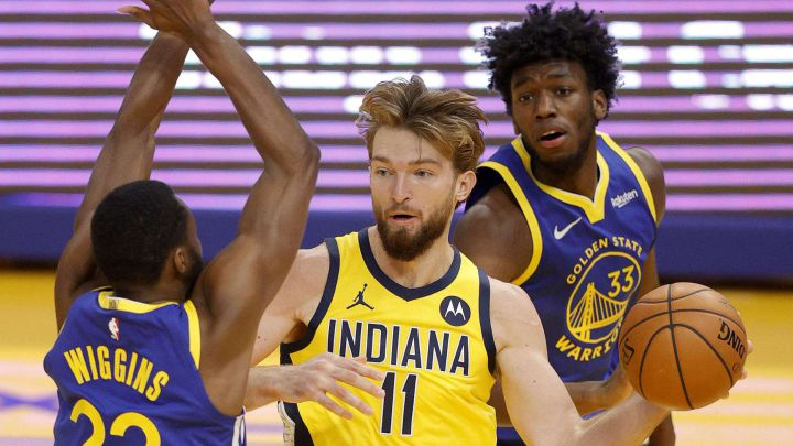 WARRIORS 95-104 PACERS
👉 Indiana se llevó el triunfo en los últimos minutos.
📍 El 2 vs 1 continuo a Curry volvió a ser clave, como la gran producción de los interiores de Pacers: 22/12 Turner y 18/14 Sabonis.
📍 Wiggins (22) y Curry (20), máximos anotadores de Warriors. https://t.co/fUyYOSpTgE