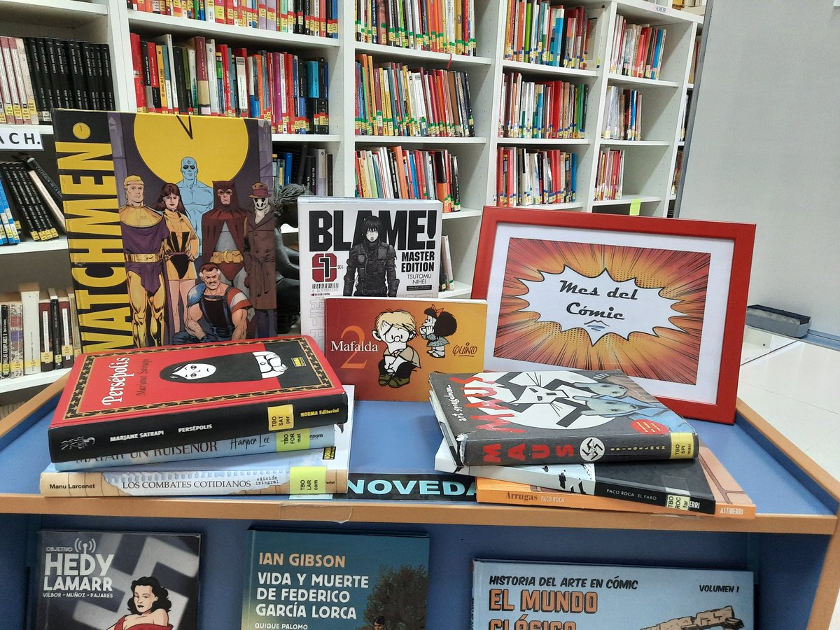 bibliomonte's tweet photo. Enero es el mes del #cómic #manga en la Biblioteca del #IESMonterroso, ¿Conoces nuestras novedades? https://t.co/HkXr3wKb9z