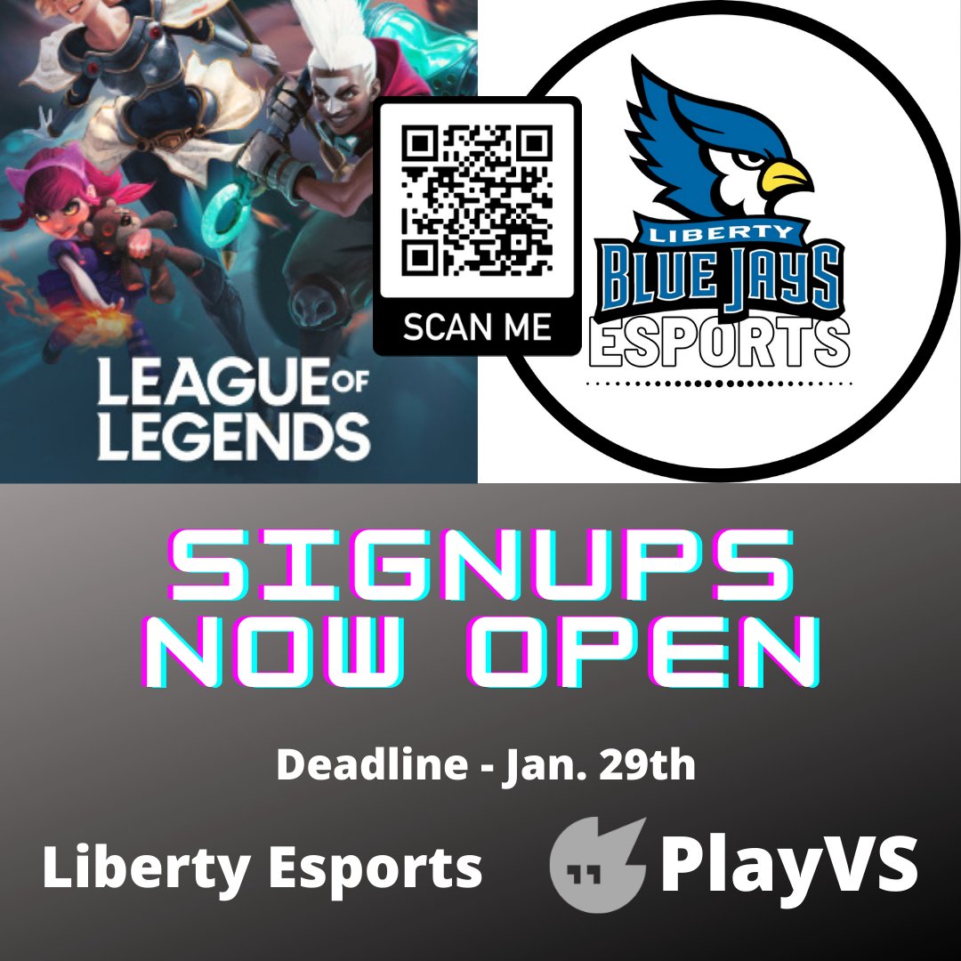 Spring signups now open for League of Legends.  sites.google.com/lps53.org/libe…