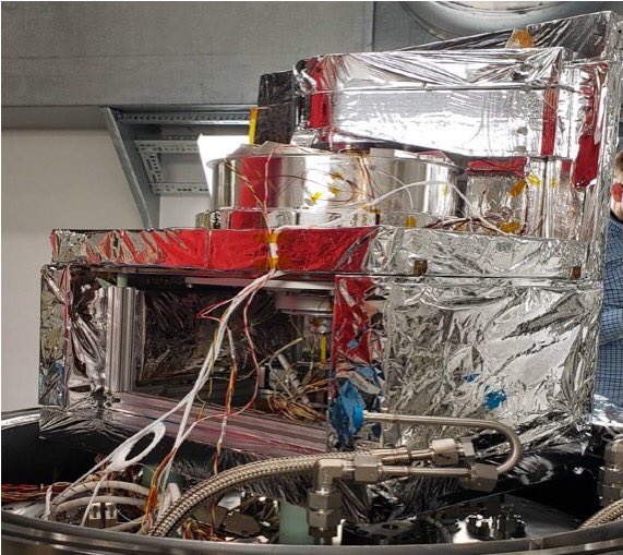 This image shows the very insulated Wonderwall test assembly (+critical interfaces and components) prior to inclusion in test chamber. To properly mimic the various thermal regions a chamber-in-a-chamber(-in-a-chamber) approach is key. 4/