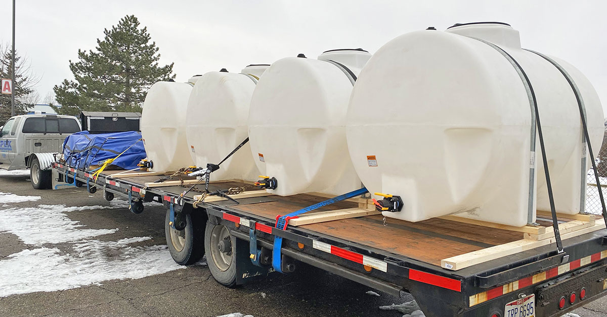 Custom Horizontal Bulk Tanks are shipping out to our customer in Alabama! We offer a variety of bulk storage tanks with custom solutions to fit your specific application. bit.ly/3iaSD6L