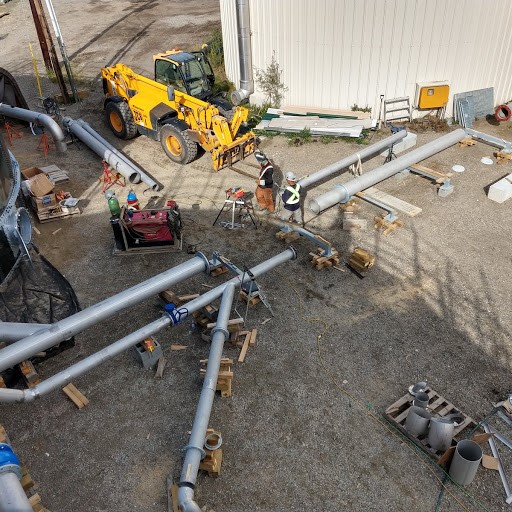 WildstoneGroup's tweet photo. Great pic of our #mechanical team #welding and #fitting stainless pipe for a water #infrastructure project. #buildingtogether #leanconstruction #construction #wildstonebuilds https://t.co/FzuSScUKl3