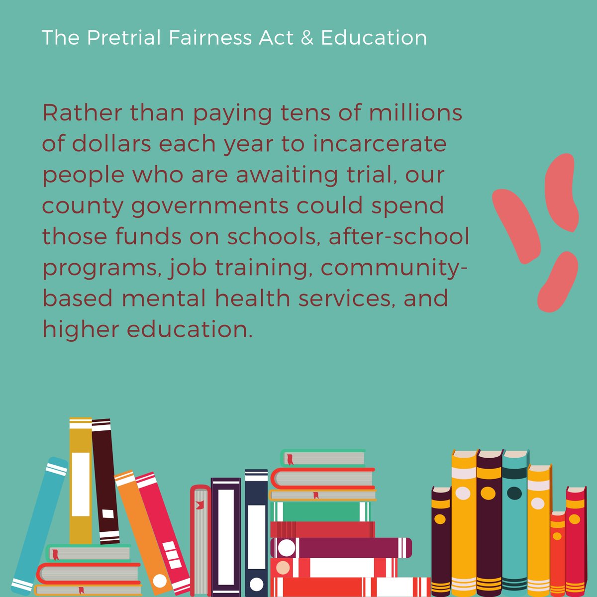 Pretrial incarceration disrupts access to education programs & ultimately makes it harder for people to meet educational & career goals. Illinois needs to pass the Pretrial Fairness Act and  #EndMoneyBail today!  #PretrialFairnessNow! |  #Twill