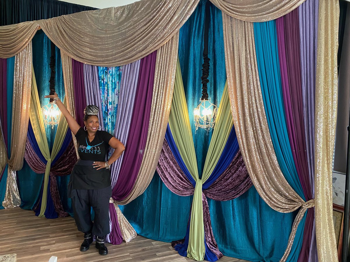 What Premium Backdrop can I create for your special event?

#eleven11events #eleven11 #premiumdraping #levelupdecor #uniquedesigns #backdrops #backdropdesign #backdropdecoration #backdropwedding #backdropengagement #backdroprentals