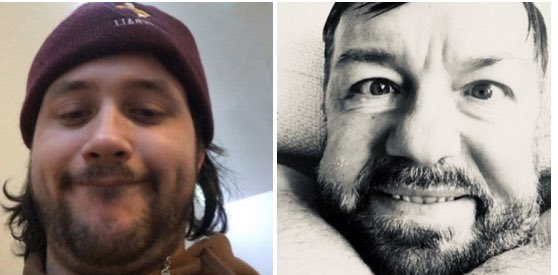 Cheers! <a href="/rickygervais/">Ricky Gervais</a> ! Inspiring the next Generation!! Very proud of <a href="/JaretPrice/">Jaret Price</a> 😎👍