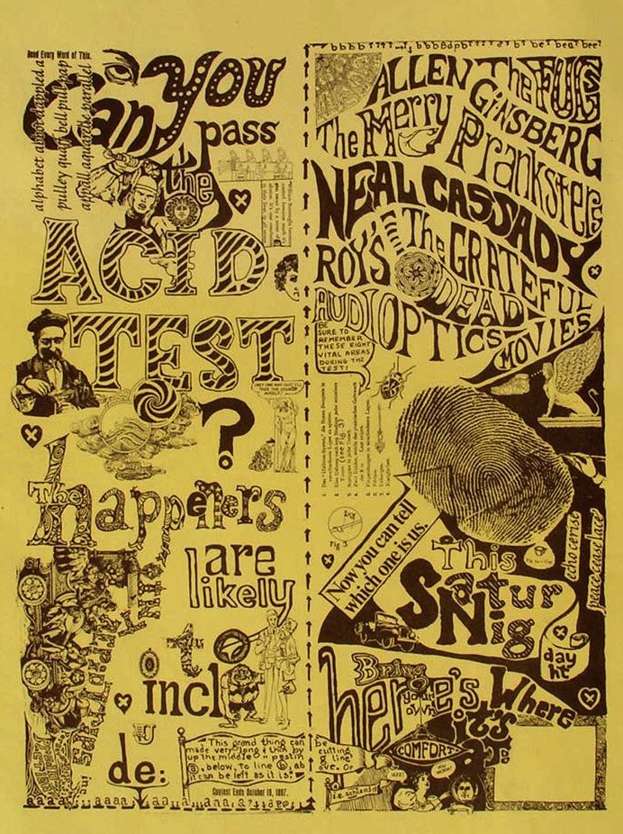 The music was loud and community oriented. Bands played free shows in Golden Gate Park and at the city's psychedelic clubs and ballrooms. The many bands that formed signalled a shift from one subculture to the next. From this scene emerged our beloved Grateful Dead.