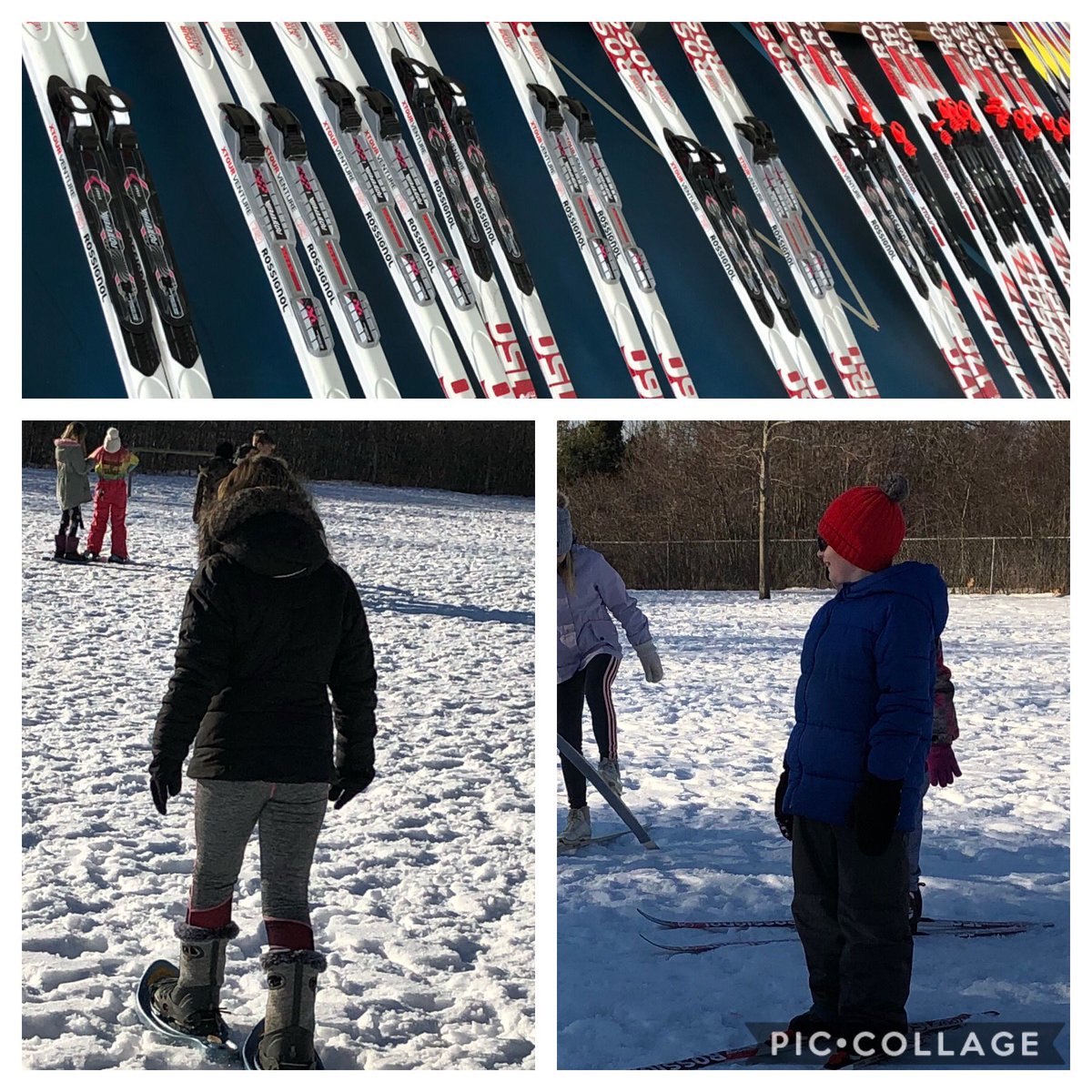 mackaype's tweet photo. First day out on skis and snowshoes for our two of our classes @NorthRiverElem it was a beautiful sunny morning to explore how to move around on the snow. 🤞for more days like today! https://t.co/lbtm8ln9dJ