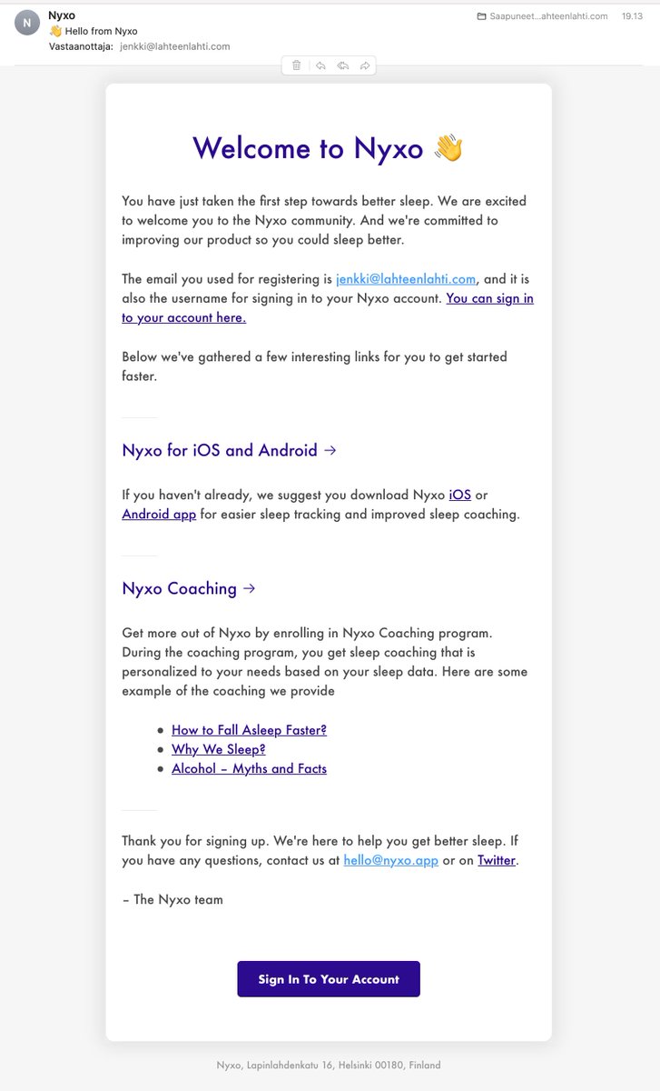 plahteenlahti's tweet photo. Made a new signup email for @HelloNyxo and think it came out pretty nice. https://t.co/ZYY9o4UiTL
