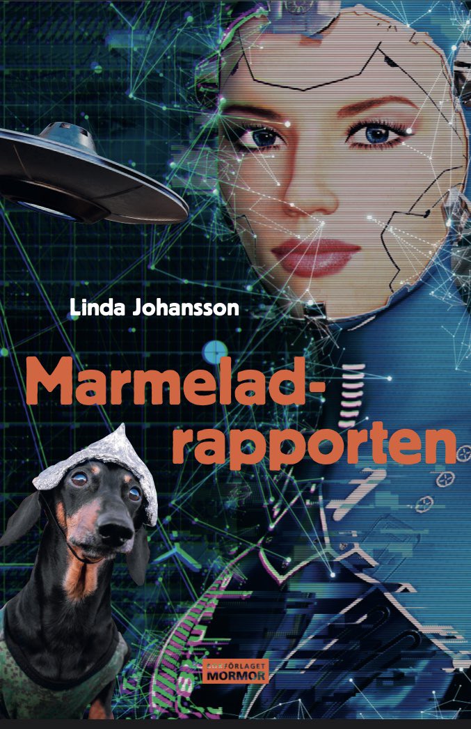 LindaJohanssn's tweet photo. Nu är det nära. Nästa vecka släpps Marmeladrapporten! 😃🚀🎉🌟 #scifi #robcom #komedi #humor #böcker #läsning #galghumor #robotar #AI https://t.co/mbXgCxdgps