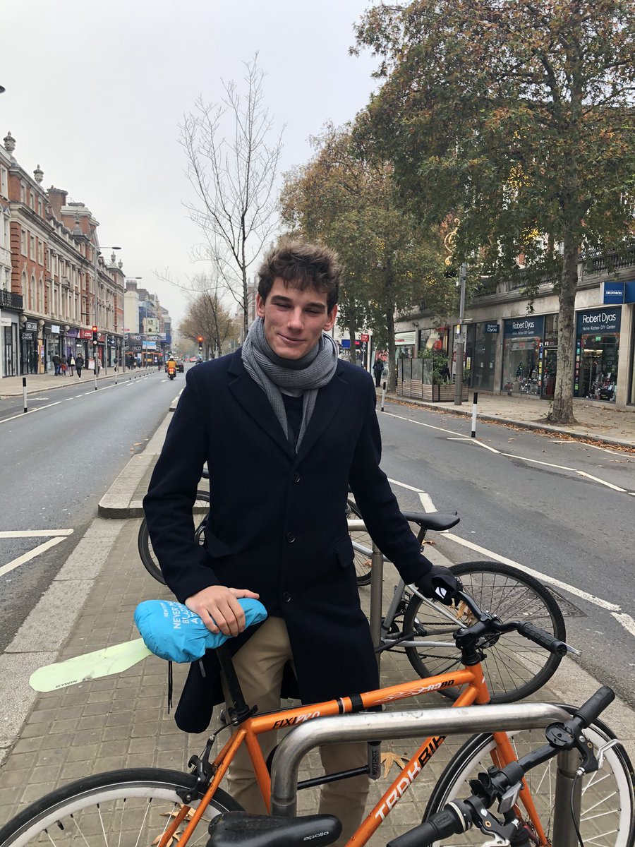 29 Nov 2020 @betterstreetskcRobin thinks the cycle lanes are very helpful & the council should not rip them up this Wednesday after only being finished 6 weeks agoTell  @RBKC they need to reconsider at  https://betterstreets4kc.org.uk/campaigns/high-street-kensington/