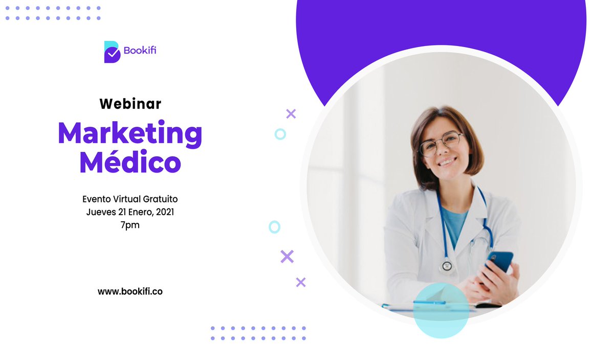 bookifi's tweet photo. Regístrate a nuestro webinar sobre: Marketing Médico

📆21 de Enero del 2021
📹Evento por Zoom
💸Gratis

https://t.co/TtEYDzT7k5

#Webinar #Salud #Software https://t.co/3qTom0oU3Z