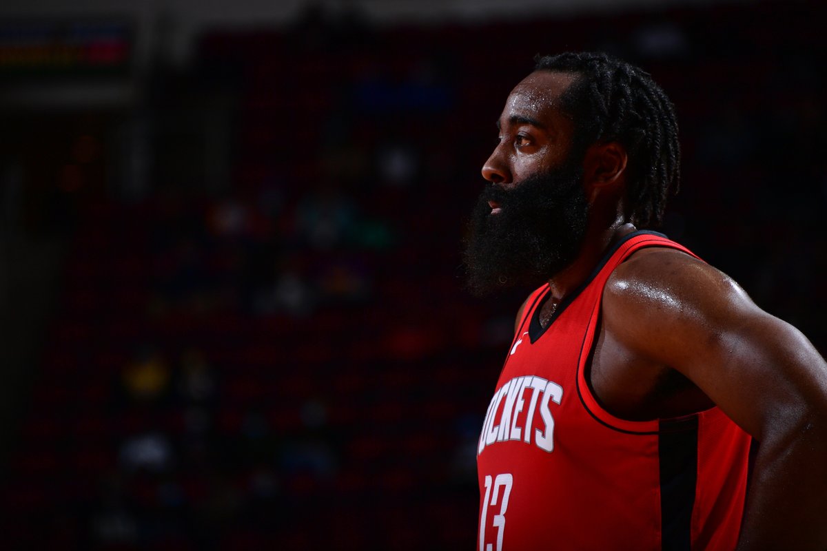 BleacherReport's tweet photo. Harden on how the Rockets stack up against the Lakers: “We’re not even close, honestly. To that team, the defending champions, and all the elite teams out there. I mean, you can tell the difference in the last two games.” https://t.co/cIywFbeRIy
