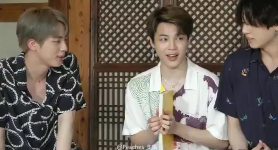 when jimin opens the page of the book and he somehow opened it to jungkook 