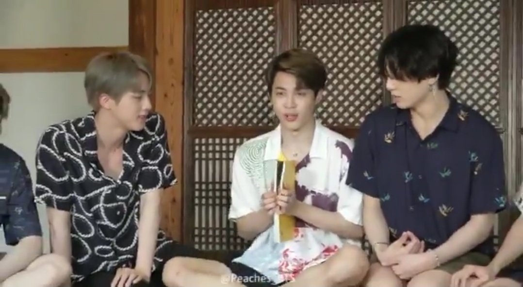 when jimin opens the page of the book and he somehow opened it to jungkook 