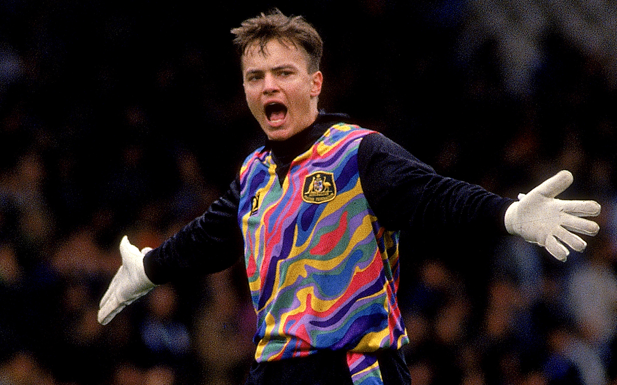 Happy Birthday Mark Bosnich The big man wore some of our favourite GK shirts playing for the Socceroos  