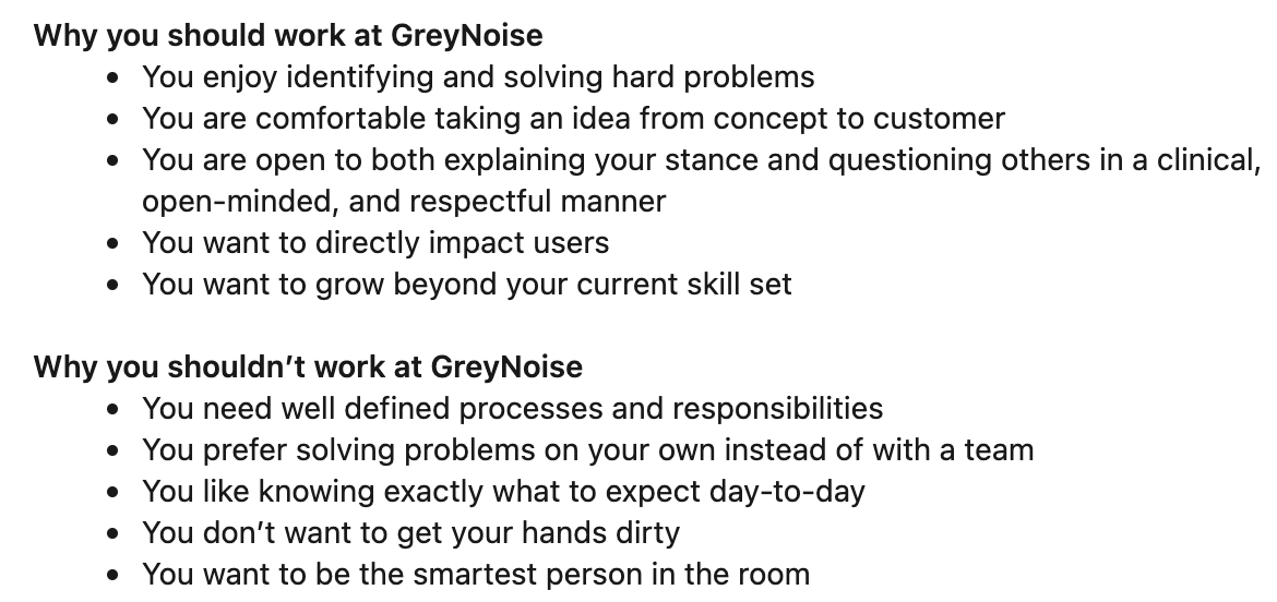 The rumors are true! We're hiring at GreyNoise! Roles include engineering, research, sales, PM, data science, and community mgmt. 

Our team is mostly located in the Washington DC area but we absolutely support and encourage a distributed team

Apply here: linkedin.com/jobs/search/?f…