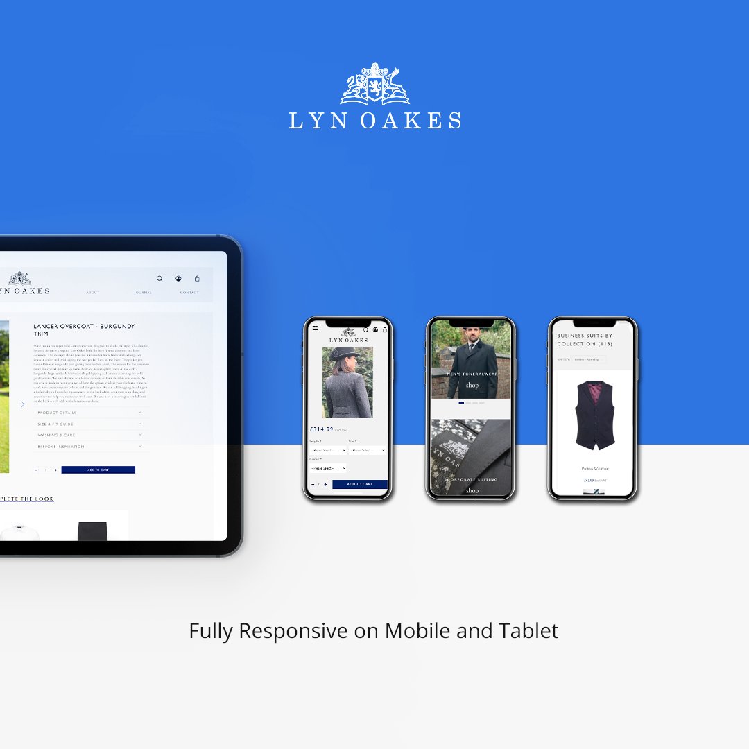 computors's tweet photo. Lyn Oakes have been great clients of ours for many years. They were due a website revamp so we created this minimal and stylish site to give them and their brand a fresh and exciting look. #website #webdesign #webdev #webdevelopment #design #brand #branding #fashion #clothing https://t.co/hzlg1mUE3y