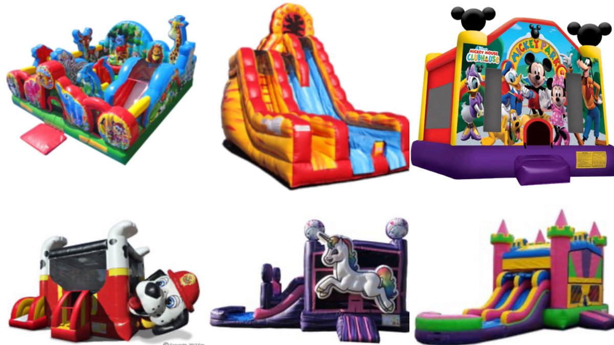txpartyhoppers's tweet photo. Just a few of our top rentals for 2020! 🎉💜🎉 #funisntcanceled #celebrateathome #makememories #familytime https://t.co/8pRoOhz5NV