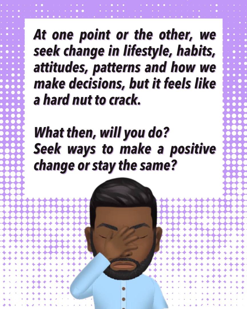 iamDayoSamuel's tweet photo. Between you and your goals/dreams, there is a ROADBLOCK.
Behind that roadblock is a RESISTANCE.
If you do not deal with this resistance, you will continue to be in the same spot year in, year out without any meaningful progress.
#iamDayoSamuel
#LastingTransformation
#Change https://t.co/YkRuIQtW8N