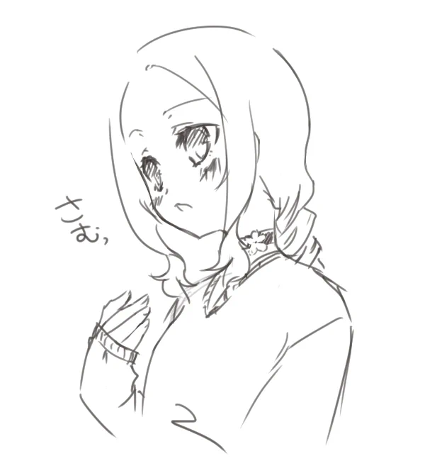 風先輩の髪をいじってみるの巻。 