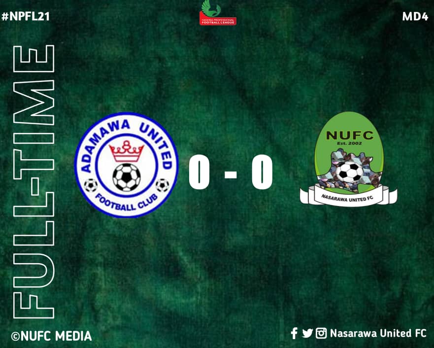 NasarawaUnited's tweet photo. FT: Adamawa united 0-0 Nasarawa United
Nothing to separate both sides
#npfl21 #AdaNas https://t.co/qpnjDzMV12
