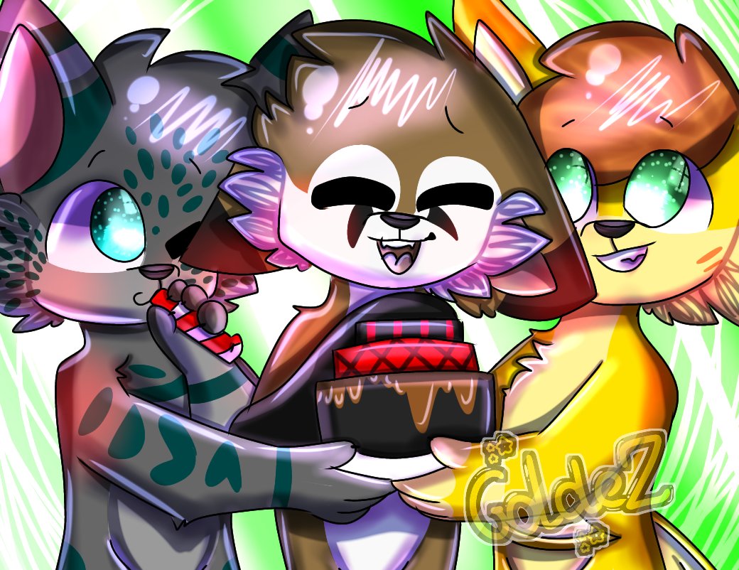 Goldez2's tweet photo. Sa fait un petit moment j'ai pas poster ici alors je poste le dessin pour l'anniversaire de @ChroniqueStl https://t.co/2FoyqyWvCH