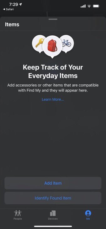 Apple__Doc's tweet photo. Ok. So this “evil” idea is that I contacted Apple Support via the Support app and chatted them up saying that whenever I open the Find My app, I get the AirTags UI!!

#apple #airtag #findmyapp https://t.co/fAiR09Atsc