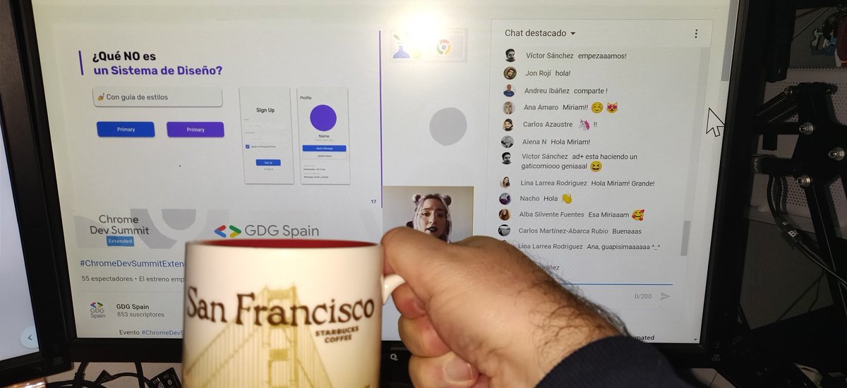 andreuibanez's tweet photo. Common folks, don't be shy and share your mug or the like while you attend the #chromedevsummitextended from @GDG_ES https://t.co/Axpkz5VcUf