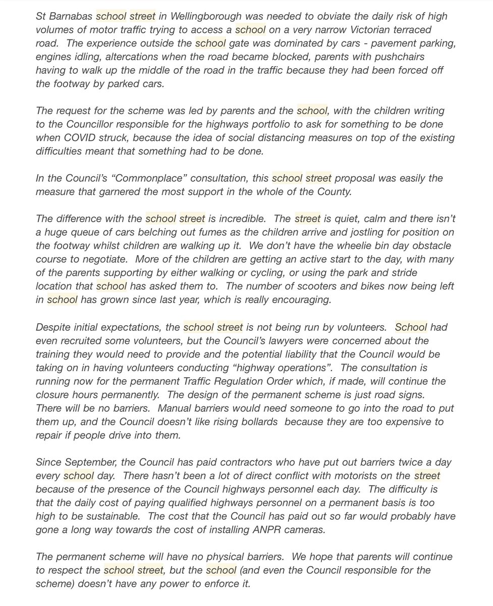 Or alternatively, just relying on signage and goodwill. Which has, ahem, very mixed results (See e.g.  https://www.whatdotheyknow.com/request/school_street_pilots) 10/