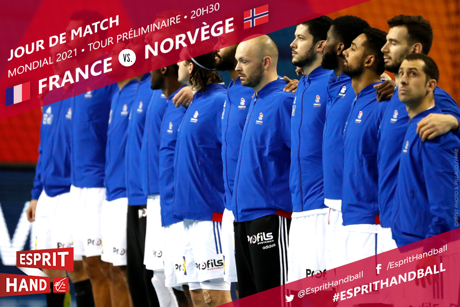EspritHandball's tweet photo. JOUR DE MATCH 😃
Et quel match pour leur entrée en compétition ! 
RDV à 20h30 sur Bein Sports et #EspritHandball pour soutenir les Bleus face à la Norvège 💪 🇫🇷  
#FRANOR https://t.co/2GY3IAPlfB