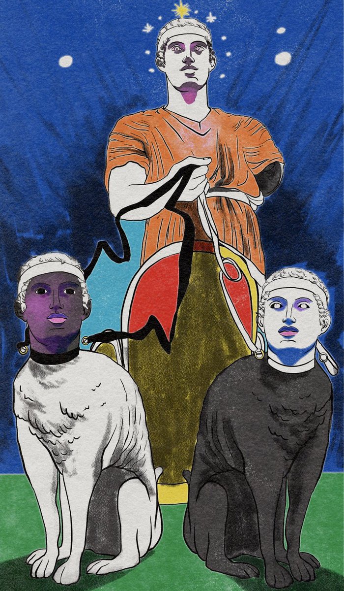 AngFdz's tweet photo. Justice & The Chariot #tarot #tarotdrawing #tarotillustration https://t.co/JxAVaky3C8